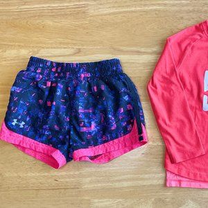 2T Under Armour Top 3T Shorts Set - BORN WITH IT!